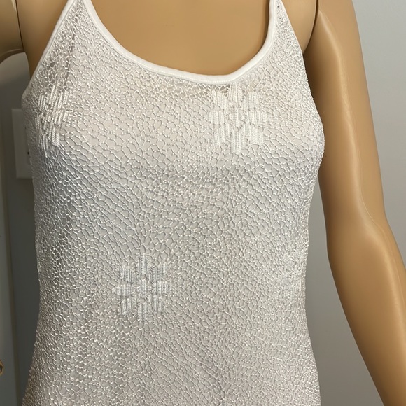 De Colores White boho fishnet maxi dress size small - Picture 2 of 11